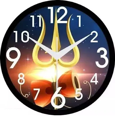 Designer Plastic Analog Wall Clock For Home Decoration