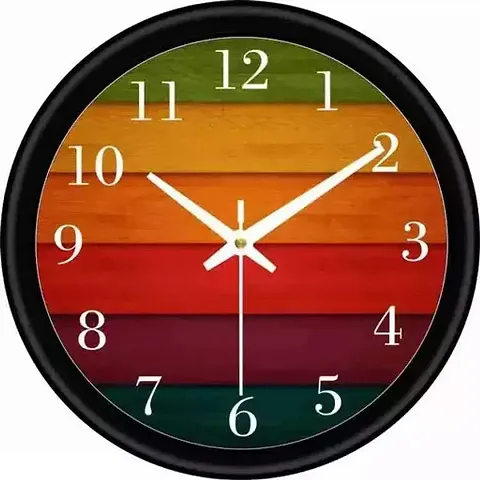 Designer Plastic Analog Wall Clock For Home Decoration Vol 2