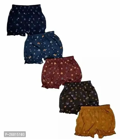 Elegant Cotton Printed Bloomers For Women- Pack Of 5-thumb0