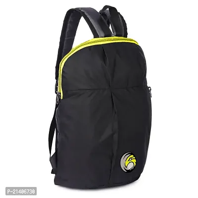 Small 12 L Backpack Small Lunch Bag, Bag for School, Collage, Office Mini Backpack-Black Yellow