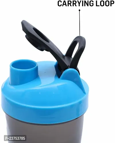 Shaker Bottle For Protein Shake 500 ml Sipper (Pack of 1, Blue, Plastic)-thumb4