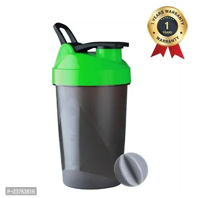 Shaker Bottle For Protein Shake 500 ml Sipper (Pack of 1, Green, Plastic). Leak Proof 1 Year Warranty.-thumb0