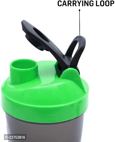 Shaker Bottle For Protein Shake 500 ml Sipper (Pack of 1, Green, Plastic). Leak Proof 1 Year Warranty.-thumb2