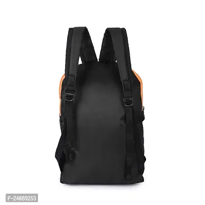 Cp Bigbasket Small 12 L Backpack Mini Bag for School, College, Office Multipurpose backpack  (Black, Orange)-thumb3