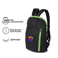 Cp Bigbasket Small 12 L Backpack Mini Bag for School, College, Office Multipurpose backpack  (Black, Gren)-thumb1