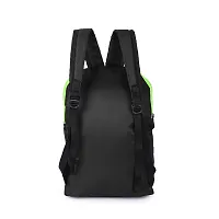 Cp Bigbasket Small 12 L Backpack Mini Bag for School, College, Office Multipurpose backpack  (Black, Gren)-thumb3