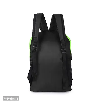 Cp Bigbasket Small 12 L Backpack Mini Bag for School, College, Office Multipurpose backpack  (Black, Gren)-thumb4