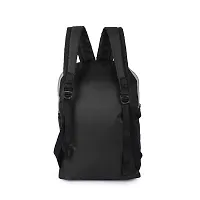 Cp Bigbasket Small 12 L Backpack Mini Bag for School, College, Office Multipurpose backpack  (Black, Grey)-thumb3