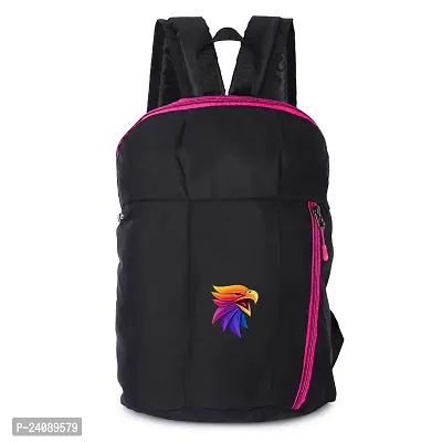 Cp Bigbasket Small 12 L Backpack Mini Bag for School, College, Office Multipurpose backpack  (Black, Pink)