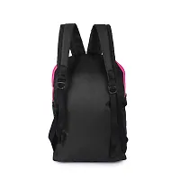 Cp Bigbasket Small 12 L Backpack Mini Bag for School, College, Office Multipurpose backpack  (Black, Pink)-thumb3