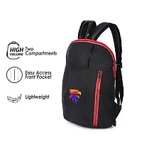 Cp Bigbasket Small 12 L Backpack Mini Bag for School, College, Office Multipurpose backpack  (Black, Red)-thumb1