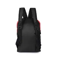 Cp Bigbasket Small 12 L Backpack Mini Bag for School, College, Office Multipurpose backpack  (Black, Red)-thumb3