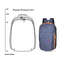 Cp Bigbasket Small 12 L Backpack Mini Bag Compact Bag for School, College, Office Multipurpose backpack  (Blue, Orange)-thumb1