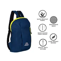 Small 12 L Backpack Small Bag, Backpack for School, Collage, Office Mini Backpack  (Blue)-thumb1