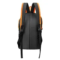 CP Bigbasket Small 12 L Backpack Small Lunch Bag, Bag for School, Collage, Office Mini Backpack.(Black/Orange)-thumb1