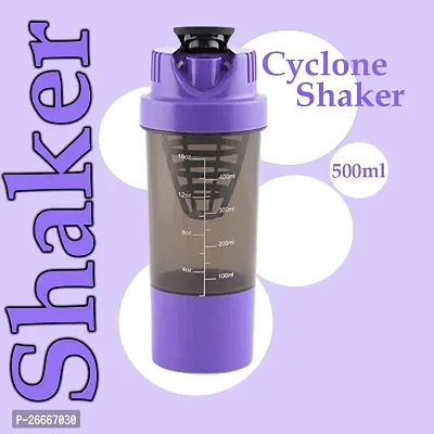 Cp Bigbasket BPA Free Gym Bottle with Supplement Storage Compartment 500 ml Shaker  (Pack of 1 )