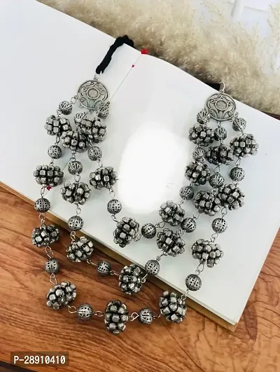 Black Metal Afghani Necklace Set