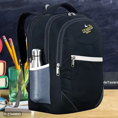 Trendy Black College Backpack For Men And Women-thumb0