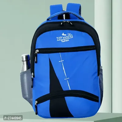 Trendy Blue College Backpack For Men And Women-thumb0