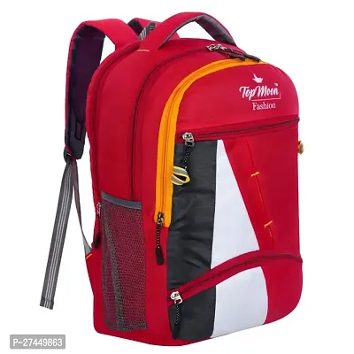 Trendy Red College Backpack For Men And Women-thumb0