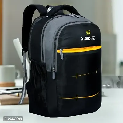 Trendy Black College Backpack For Men And Women