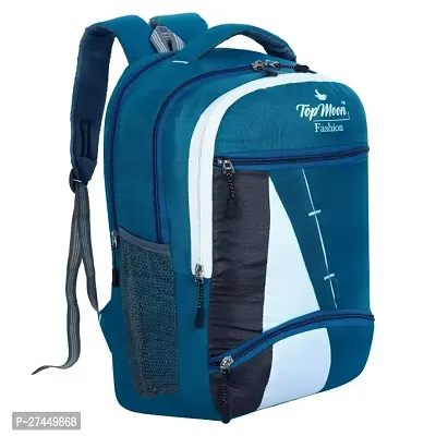 Trendy Blue College Backpack For Men And Women