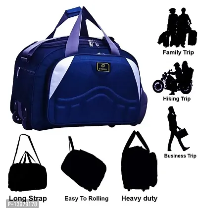 60L (Expandable) Luggage Travel Duffel Bag with two wheels-thumb3