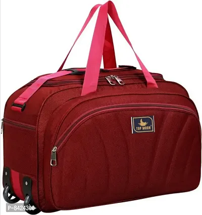 55 L Strolley Duffel Bag - TRAVEL TROLLEY LUGGAGE BAG - Multicolor - Regular Capacity-thumb0