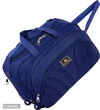 55 L Strolley Duffel Bag - TRAVEL TROLLEY LUGGAGE BAG - Multicolor - Regular Capacity-thumb2