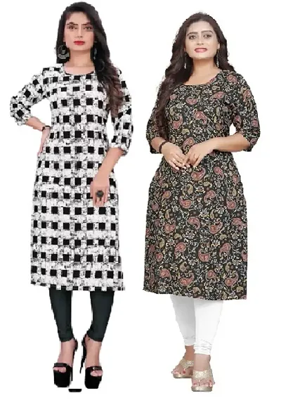 Stylish Crepe Kurtis