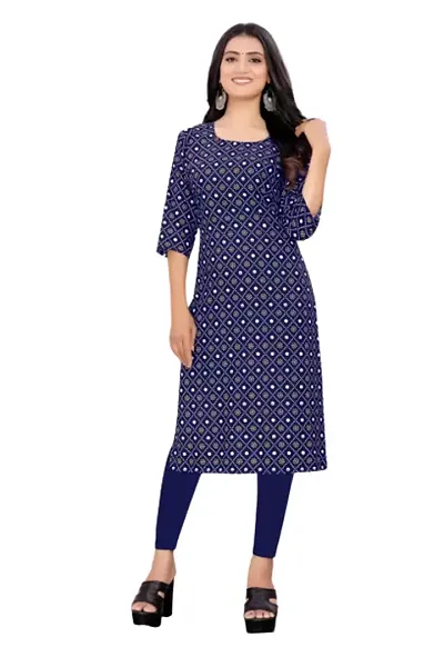 Straight Crepe Kurta For Women