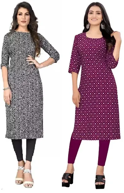 Stylish Crepe Kurtis