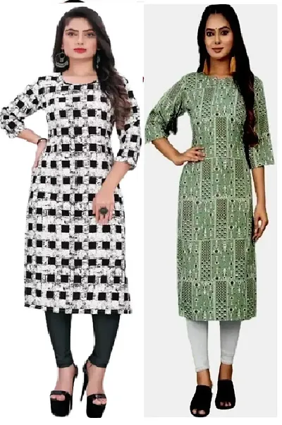 Stylish Crepe Kurtis