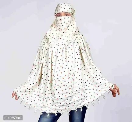 Attractive Women White Sun Scarves