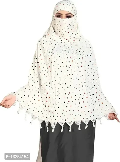 Attractive Women White Sun Scarves-thumb2