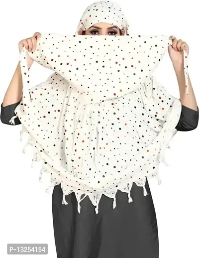 Attractive Women White Sun Scarves-thumb3