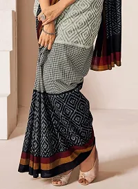 Beautiful Cotton Printed Daily Wear Saree with Blouse piece for Women-thumb2