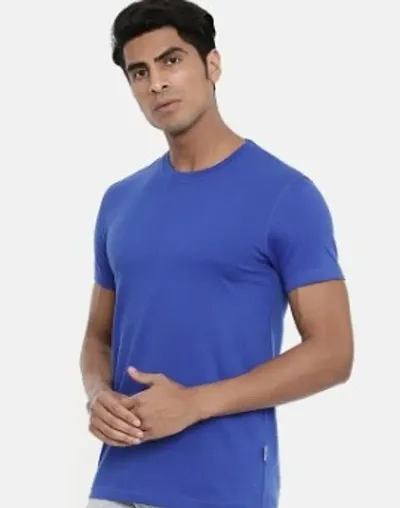 Solid Men Round Neck T-shirt