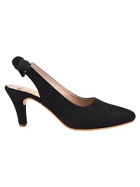Trendy Women Black Heels-thumb2