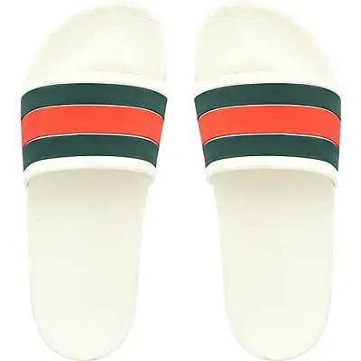 Shoetopia Girls White Slip On Slipper Flipflops Slider