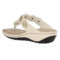 Stylish Off White Synthetic Solid Wedges Heels For Women-thumb2