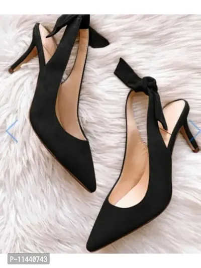 Trendy Women Black Heels-thumb0