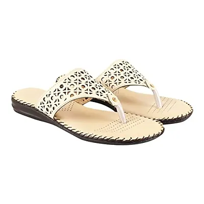 Orysta Women's Cream Ballet Flat (Doctor-2-1-Cream-EU36)