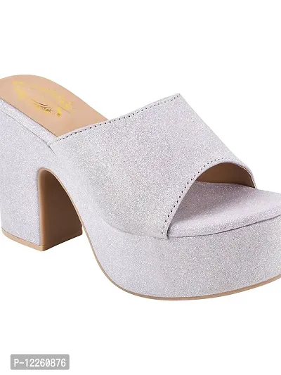 Trendy Stylish Embellished Mauve Block Heels For Women And Girls-thumb5