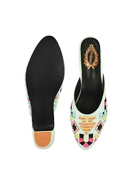 Shoetopia Embroidered Heeled Mules for Women  Girls-thumb4