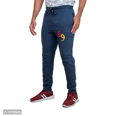 Manohunt Unisex Track Pants (XL, Blue) For Men-thumb0