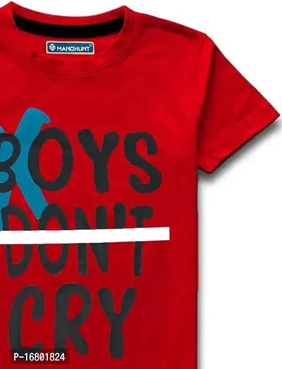 Boys Tshirts Red(Don?t cry)-thumb3