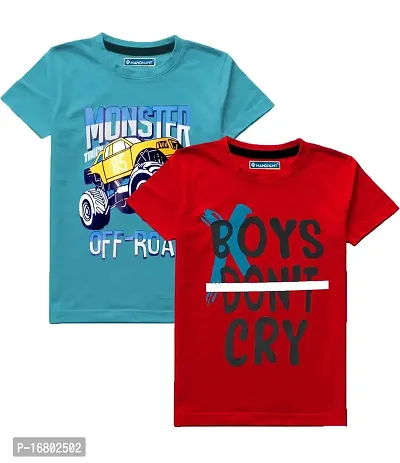 Boys Tshirt Set 1-Blue_Red