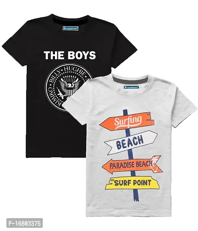 Boys Tshirt Set 1-Blk_Gry