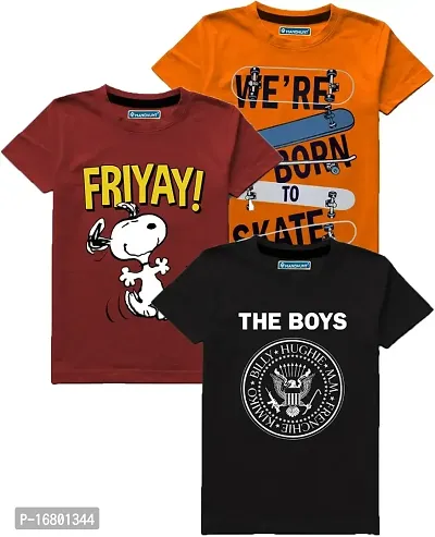 Boys Tshirt Pack Of 3-thumb0